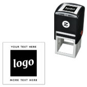 Eenvoudige Logo met tekstverwerkers Zelfinktende Stempel (In situ)