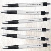 Eenvoudige Logo met website promotiezaken Pen