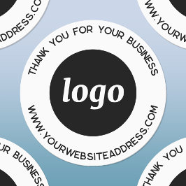 Eenvoudige Logo met zakelijke dank Labels
