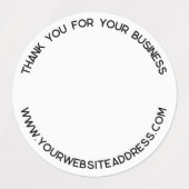 Eenvoudige Logo met zakelijke dank Labels (Design 1)