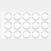 Eenvoudige Logo met zakelijke dank Labels (Vel)