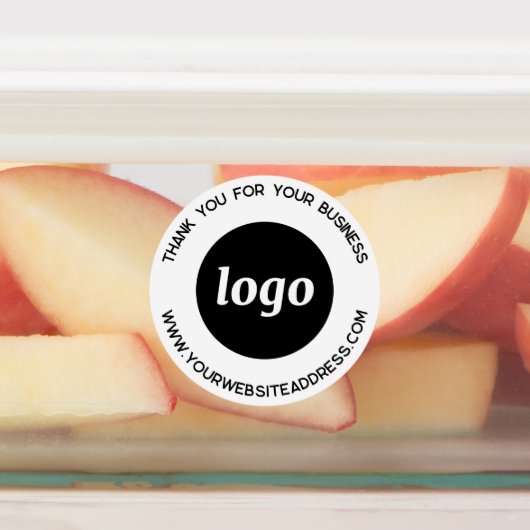 Eenvoudige Logo met zakelijke dank Labels (Aangebracht)