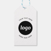 Eenvoudige Logo Met Zakelijke Labels Cadeaulabel (Voorkant)