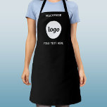 Eenvoudige Logo met zakelijke ondersteuning voor t Schort<br><div class="desc">Voeg je eigen logo en tekstkeuze toe aan dit ontwerp. Verwijder de bovenste of onderste tekst als u dat wilt. Voeg een naam, slogan, bedrijfsnaam, website of telefoonnummer toe. Minimalistisch en professioneel. Ideaal voor de branding van medewerkers, als uniform in een café, bar of restaurant of als promotieproduct voor uw...</div>
