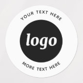 Eenvoudige Logo Met Zakelijke Tekst Labels (Design 1)