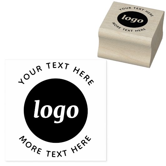 Eenvoudige logo met zakelijke tekst rubberstempel