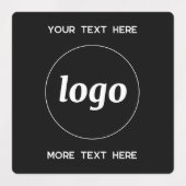 Eenvoudige Logo met zwart-wittekst Labels (Design 1)