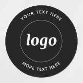 Eenvoudige Logo met zwart-wittekst Labels (Design 1)