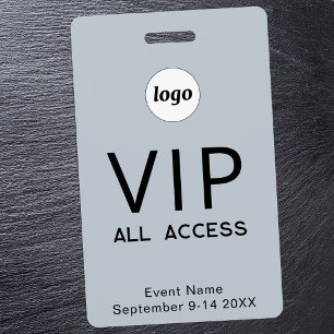 Eenvoudige Logo Minimalistische VIP All Access Pas Badge