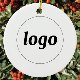 Eenvoudige Logo Minimalistische Zakelijke Promotie Keramisch Ornament