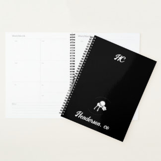 Eenvoudige logo monogram business planner