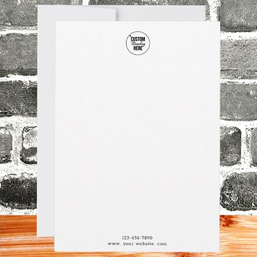 Eenvoudige Logo Notitiekaartje