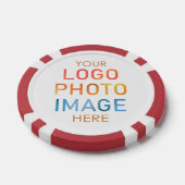 Eenvoudige Logo of foto gepersonaliseerd op maat Poker Chips (Enkel)