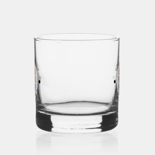 Eenvoudige Logo of foto gepersonaliseerd op maat Whisky Glas (Rechts)