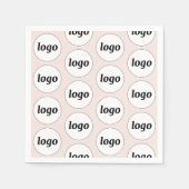 Eenvoudige Logo Patroon Promotionele Blush Roze Servet (Voorkant)