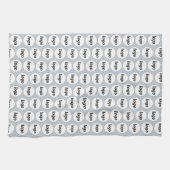 Eenvoudige Logo Pattern Business Promotieblauw Theedoek (Horizontaal)