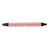 Eenvoudige Logo Pattern Business Promotional Red Zwarte Inkt Pen (Voorkant)