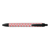 Eenvoudige Logo Pattern Business Promotional Red Zwarte Inkt Pen (Achterkant)