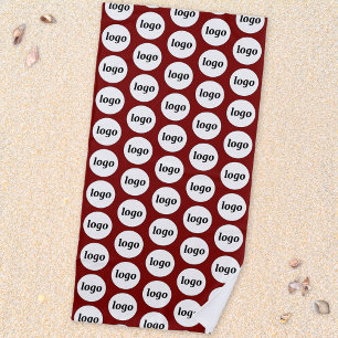 Eenvoudige Logo Pattern Business Promotionele Bour Strandlaken