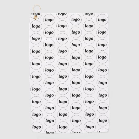 Eenvoudige Logo Pattern Zakelijk Promotioneel Golfhanddoek (Voorkant)