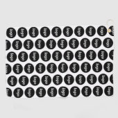 Eenvoudige Logo Pattern Zakelijk Promotioneel Golfhanddoek (Horizontaal)