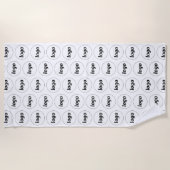 Eenvoudige Logo Pattern Zakelijk Promotioneel Strandlaken (Voorkant)