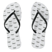 Eenvoudige Logo Pattern Zakelijk Promotioneel Teenslippers (Voetbed)