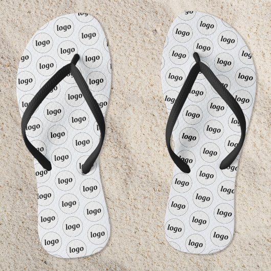 Eenvoudige Logo Pattern Zakelijk Promotioneel Teenslippers