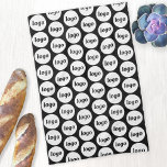 Eenvoudige Logo Pattern Zakelijk Promotioneel Theedoek<br><div class="desc">Eenvoudig logo-patroonontwerp om merkloyaliteit te bevorderen en uw kleine bedrijf te promoten. Vervang de logo door uw eigen kleur en wijzig de achtergrondkleur in het ontwerpgereedschap om aan te passen. Gebruik ze zelf of in uw bedrijf of geef ze aan medewerkers,  medewerkers,  klanten en klanten.</div>