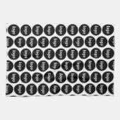 Eenvoudige Logo Pattern Zakelijk Promotioneel Theedoek (Horizontaal)