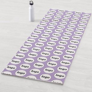 Eenvoudige Logo Pattern Zakelijke Promotie Lila Yogamat