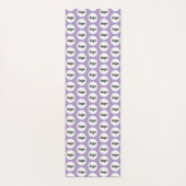 Eenvoudige Logo Pattern Zakelijke Promotie Lila Yogamat (Achterkant)