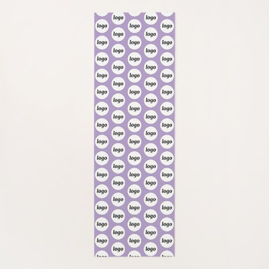 Eenvoudige Logo Pattern Zakelijke Promotie Lila Yogamat (Achterkant)