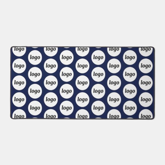 Eenvoudige Logo Pattern Zakelijke Promotie Navy Bl Bureaumat (Voorkant)