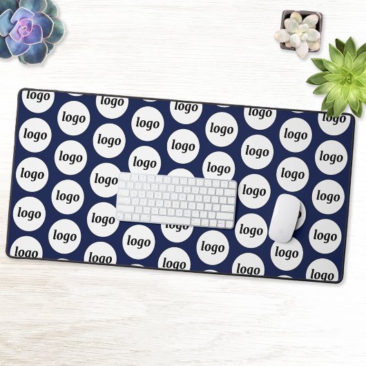 Eenvoudige Logo Pattern Zakelijke Promotie Navy Bl Bureaumat