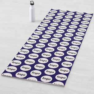 Eenvoudige Logo Pattern Zakelijke Promotie Navy Bl Yogamat