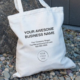 Eenvoudige logo promotiezak, bedrijf of winkel, tote bag