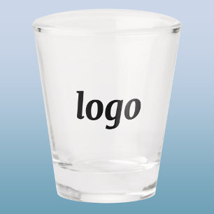 Eenvoudige logo promotionele bedrijfs branding shot glas