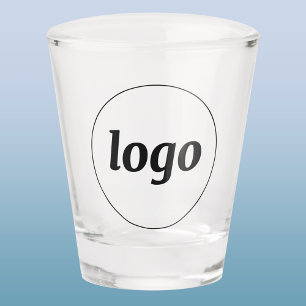 Eenvoudige logo promotionele bedrijfs branding shot glas