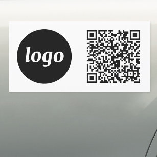 Eenvoudige Logo Promotionele Business QR Code Automagneet