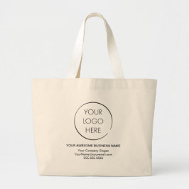 Eenvoudige Logo promotionele tas, business of wink Grote Tote Bag