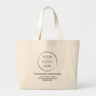 Eenvoudige Logo promotionele tas, business of wink Grote Tote Bag