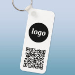 Eenvoudige Logo QR Code Business Sleutelhanger<br><div class="desc">Voeg uw eigen logo en QR code aan dit opvallende minimalistische professionele ontwerp toe. Ideaal voor het merken van werknemers of als promotiemiddel voor uw werknemers,  klanten en klanten.</div>