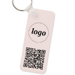 Eenvoudige Logo QR Code Business Sleutelhanger<br><div class="desc">Voeg uw eigen logo en QR code aan dit opvallende minimalistische professionele ontwerp toe. Ideaal voor het merken van werknemers of als promotiemiddel voor uw werknemers,  klanten en klanten.</div>