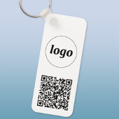 Eenvoudige Logo QR Code Business Sleutelhanger