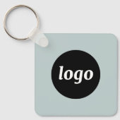 Eenvoudige Logo QR Code Business Sleutelhanger (Voorkant)