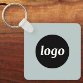 Eenvoudige Logo QR Code Business Sleutelhanger (Voorkant)