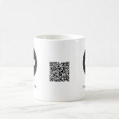 Eenvoudige Logo QR Code en Tekst Zakelijke Promoti Koffiemok (Center)