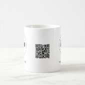 Eenvoudige Logo QR Code en Tekst Zakelijke Promoti Koffiemok (Center)