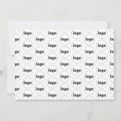 Eenvoudige Logo QR Code Professional Notitiekaartje (Achterkant)